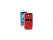 Red Samsung Galaxy S4 SIV Glitter Bling Hard Case Cover GK590 Mom Baseball Softball