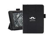 Black Amazon Kindle Paperwhite Leather Magnetic Case Cover Stand I Mustache You A Question