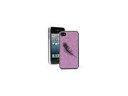 Purple Apple iPhone 4 4S 4G Glitter Bling Hard Case Cover G1554 Peacock Feather