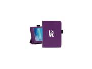 Samsung Galaxy Tab 3 7.0 7 Purple Leather Case Cover Stand Love Soccer