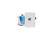 Samsung Galaxy Tab 3 7.0 7 White Leather Case Cover Stand Pug Heart