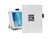 Samsung Galaxy Tab 3 7.0 7 White Leather Case Cover Stand Bump Set Spike Volleyball