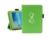 Samsung Galaxy Tab 3 7.0 7 Green Leather Case Cover Stand Infinite Infinity Love for Soccer