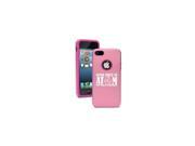 Apple iPhone 5c Aluminum Silicone Dual Layer Rugged Hard Case Cover Never Trust An Atom They Make Up Everything Pink