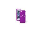 Apple iPhone 5 5s Snap On 2 Piece Rubber Hard Case Cover Infinity Infinite Dance Forever Purple