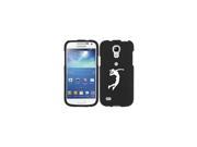Samsung Galaxy Mega 6.3 i9200 Snap On 2 Piece Rubber Hard Case Cover Female Volleyball Player Black
