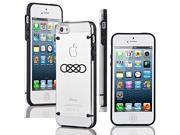 Apple iPhone 4 4s Ultra Thin Transparent Clear Hard TPU Case Cover Double Infinity Black