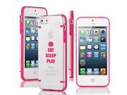 Apple iPhone 5c Ultra Thin Transparent Clear Hard TPU Case Cover Eat Sleep Play Basketball (Hot Pink) Apple iPhone 5c Ultra Thin Transparent Clear Hard TPU Case Cover Eat Sleep Play Basketball (Hot Pink)