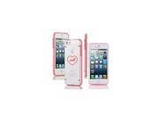 Apple iPhone 5 5s Ultra Thin Transparent Clear Hard TPU Case Cover Dachshund Heart Pink