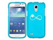 Samsung Galaxy Mega 6.3 i9200 Snap On 2 Piece Rubber Hard Case Cover Infinity Infinite Love for Volleyball Light Blue
