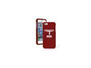 Apple iPhone 5 5s Red Snap On 2 Piece Rubber Hard Case Cover Gymnastics Mom