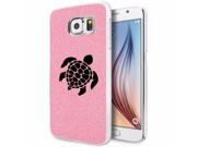 Samsung Galaxy S6 Glitter Bling Hard Case Cover Sea Turtle Light Pink