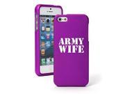 Apple iPhone 5 5s Snap On 2 Piece Rubber Hard Case Cover Army Wife Purple