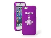 Apple iPhone 5c Snap On 2 Piece Rubber Hard Case Cover Spoiled Oilfield Wife Purple
