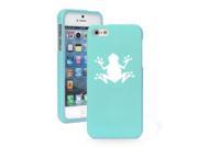 Apple iPhone 6 Plus 6s Plus Snap On 2 Piece Rubber Hard Case Cover Frog Light Blue