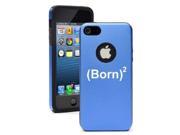 Apple iPhone 6 Plus 6s Plus Aluminum Silicone Dual Layer Hard Case Cover Born Again Christian Blue