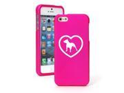 Apple iPhone 6 Plus 6s Plus Snap On 2 Piece Rubber Hard Case Cover Pitbull Heart Hot Pink