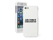 Apple iPhone 5 5s Snap On 2 Piece Rubber Hard Case Cover Air Force Girlfriend White