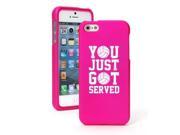 Apple iPhone 6 6s Snap On 2 Piece Rubber Hard Case Cover You Just Got Served Volleyball Hot Pink