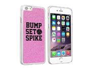 Apple iPhone 6 6s Glitter Bling Hard Case Cover Bump Set Spike Volleyball (Pink) Apple iPhone 6 6s Glitter Bling Hard Case Cover Bump Set Spike Volleyball (Pink)