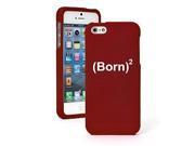 Apple iPhone 6 6s Snap On 2 Piece Rubber Hard Case Cover Born Again Christian Red