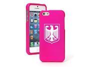 Apple iPhone 6 Plus 6s Plus Snap On 2 Piece Rubber Hard Case Cover Coat of Arms of Germany German Eagle Hot Pink