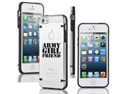 Apple iPhone 6 Plus 6s Plus Ultra Thin Transparent Clear Hard TPU Case Cover Army Girlfriend Black