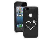 Apple iPhone 6 Plus 6s Plus Aluminum Silicone Dual Layer Hard Case Cover Love Heart Baseball Softball Black