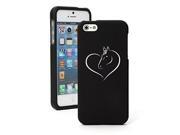 Apple iPhone 5c Snap On 2 Piece Rubber Hard Case Cover Heart Horse (Black) Apple iPhone 5c Snap On 2 Piece Rubber Hard Case Cover Heart Horse (Black)