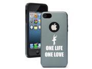 Apple iPhone 6 6s Aluminum Silicone Dual Layer Hard Case Cover One Life Dance (Silver Gray) Apple iPhone 6 6s Aluminum Silicone Dual Layer Hard Case Cover One Life Dance (Silver Gray)
