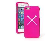 Apple iPhone 6 Plus 6s Plus Snap On 2 Piece Rubber Hard Case Cover Spud Wrenches Ironworker Hot Pink