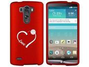 LG G4 Snap On 2 Piece Rubber Hard Case Cover Love Heart Volleyball (Red) LG G4 Snap On 2 Piece Rubber Hard Case Cover Love Heart Volleyball (Red)