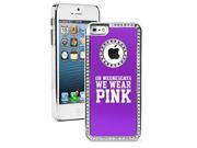Apple iPhone 5c Rhinestone Crystal Bling Hard Case Cover One Life One Love Ice Skating Purple