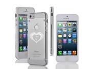 Apple iPhone 5 5s Ultra Thin Transparent Clear Hard TPU Case Cover Heart Stars Gymnast Love Gymnastics White