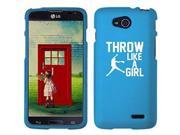 LG Optimus L90 D405 D410 D415 Snap On 2 Piece Rubber Hard Case Cover Throw Like A Girl Softball (Light Blue) LG Optimus L90 D405 D410 D415 Snap On 2 Piece Rubber Hard Case Cover Throw Like A Girl Softball (Light Blue)
