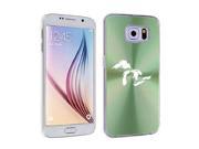 Samsung Galaxy S6 Aluminum Plated Hard Back Case Cover Great Lakes Michigan Green
