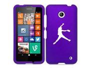 Nokia Lumia 630 635 Snap On 2 Piece Rubber Hard Case Cover Female Softball Pitcher Purple