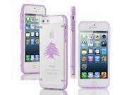 Apple iPhone 4 4s Ultra Thin Transparent Clear Hard TPU Case Cover Cedar Tree Lebanon Lebanese Purple