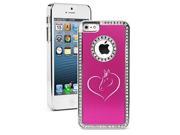 Apple iPhone 6 Plus 6s Plus Rhinestone Crystal Bling Hard Case Cover Heart Horse Head Hot Pink