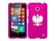 Nokia Lumia 630 635 Snap On 2 Piece Rubber Hard Case Cover Poland Polish Eagle (Hot Pink) Nokia Lumia 630 635 Snap On 2 Piece Rubber Hard Case Cover Poland Polish Eagle (Hot Pink)