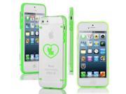 Apple iPhone 6 Plus 6s Plus Ultra Thin Transparent Clear Hard TPU Case Cover Yorkie Heart Green