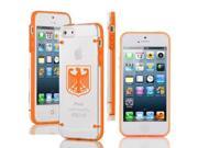 Apple iPhone 6 6s Ultra Thin Transparent Clear Hard TPU Case Cover Coat of Arms of Germany German Eagle Orange