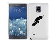 Samsung Galaxy Note Edge Snap On 2 Piece Rubber Hard Case Cover Track Field Wing Shoe White