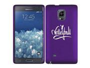 Samsung Galaxy Note Edge Snap On 2 Piece Rubber Hard Case Cover Volleyball Calligraphy (Purple) Samsung Galaxy Note Edge Snap On 2 Piece Rubber Hard Case Cover Volleyball Calligraphy (Purple)