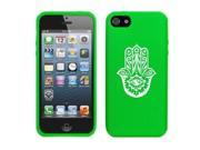 Apple iPhone 4 4s Silicone Soft Rubber Skin Case Cover Hamsa Hand Green