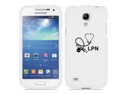 Samsung Galaxy Mega 2 G750 Snap On 2 Piece Rubber Hard Case Cover Licensed Practical Nurse LPN White
