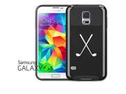Samsung Galaxy S5 Shockproof Impact Hard Case Cover Crossed Golf Clubs Black