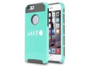Apple iPhone 6 Plus / 6s Plus Shockproof Impact Hard Case Cover Evolution Drummer (Teal) Apple iPhone 6 Plus / 6s Plus Shockproof Impact Hard Case Cover Evolution Drummer (Teal)