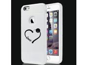 Apple iPhone 6 Plus 6s Plus Shockproof Impact Hard Case Cover Love Heart Basketball White