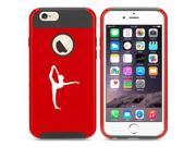 Apple iPhone 6 Plus 6s Plus Shockproof Impact Hard Case Cover Dancer Gymnastics Red
